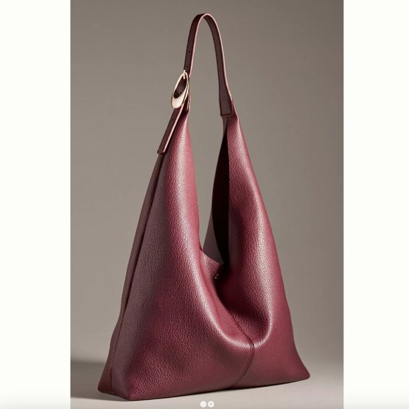 Anthropologie - The Love Knot Slouchy Bag: Buckle Edition - Wine - Picture 2 of 3